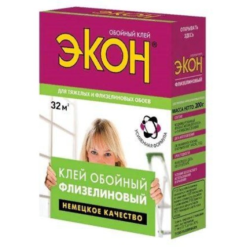 Клей обойный "ЭКОН Флизелиновый" 470г Момент Б0048500