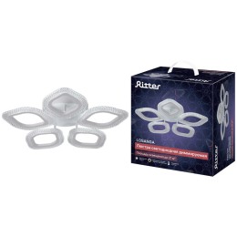 Люстра потолочная светодиодная диммируемая LOSANGA с ДУ 3 режима 535х75 68Вт 21кв.м бел. Ritter 5292