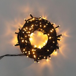 Гирлянда светодиодная управляемая"Нить" 20м 240LED тепл. бел. 20Вт IP67 провод каучук черн. (нужен к