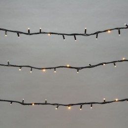 Гирлянда светодиодная управляемая"Нить" 20м 240LED тепл. бел. 20Вт IP67 провод каучук черн. (нужен к