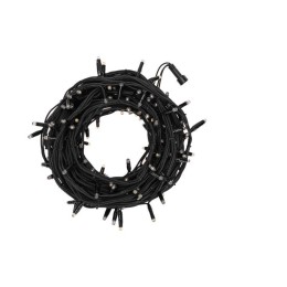 Гирлянда светодиодная управляемая"Нить" 20м 240LED тепл. бел. 20Вт IP67 провод каучук черн. (нужен к