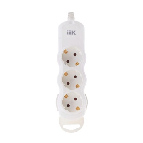 Колодка удлинителя 3-мест. с заземл. РПр03 IEK WYP10-D-KP-16-03-ZS-K01