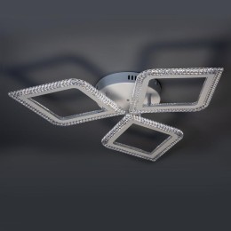 Люстра потолочная светодиодная диммируемая LOSANGA с ДУ 3 режима 715х75 72Вт 22кв.м бел. Ritter 5292