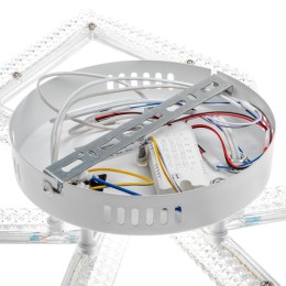 Люстра потолочная светодиодная диммируемая LOSANGA с ДУ 3 режима 715х75 72Вт 22кв.м бел. Ritter 5292