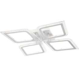 Люстра потолочная светодиодная диммируемая LOSANGA с ДУ 3 режима 510х510х75 82Вт 25кв.м бел. Ritter