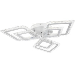 Люстра потолочная светодиодная диммируемая LOSANGA с ДУ 3 режима 715х85 108Вт 33кв.м бел. Ritter 529