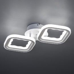 Люстра потолочная светодиодная диммируемая LOSANGA с ДУ 3 режима 465х220х90 80Вт 24кв.м бел. Ritter