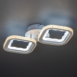 Люстра потолочная светодиодная диммируемая LOSANGA с ДУ 3 режима 465х220х90 80Вт 24кв.м бел. Ritter