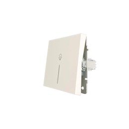 Кнопка звонка с индик. СП ZIMA IP20 безвинт. зажим слон. кость LEZARD 704-9088-108QC