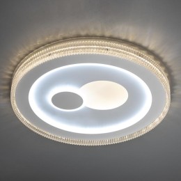 Люстра потолочная светодиодная диммируемая GALASSIA с ДУ 3 режима 480х60 80Вт 2700К+6400К/4200К/6400