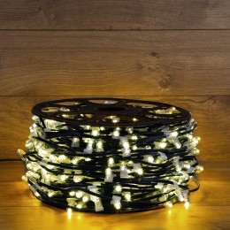 Гирлянда светодиодная "LED ClipLight" шаг 15см 665LED тепл. бел. 80Вт 12В IP65 эффект мерцания flash