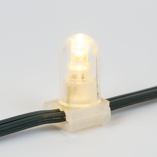 Гирлянда светодиодная "LED ClipLight" шаг 15см 665LED тепл. бел. 80Вт 12В IP65 эффект мерцания flash