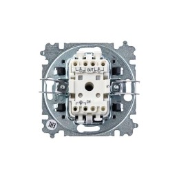 Выключатель 2-кл. СП Levit IP20 серебр./дым. черн. ABB 2CHH590545A6070