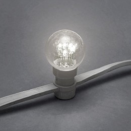 Гирлянда светодиодная "LED Galaxy Bulb String" 10м 6х30LED бел. 25Вт IP65 провод каучук бел. Neon-Ni