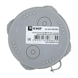 Коробка распаячная КМР-040-039 наружная с крышкой 85х40 АБС 4 мембранных ввода IP54 EKF plc-kmr-040-