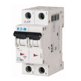 Выключатель автоматический модульный 2п C 25А 4.5кА PL4-C25/2 EATON 293144