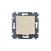 Выключатель кнопочный 1-кл. СП Levit IP20 сл. кость/бел. ABB 2CHH599145A6017