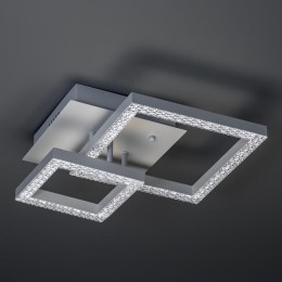 Люстра потолочная светодиодная диммируемая SERENITA с ДУ 3 режима 310х310х130 60Вт 18кв.м бел. Ritte