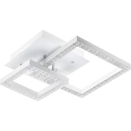 Люстра потолочная светодиодная диммируемая SERENITA с ДУ 3 режима 310х310х130 60Вт 18кв.м бел. Ritte