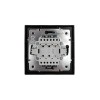 Кнопка звонка с индик. СП ZIMA IP20 безвинт. зажим черн. бархат LEZARD 704-4288-108QC