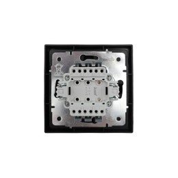 Кнопка звонка с индик. СП ZIMA IP20 безвинт. зажим черн. бархат LEZARD 704-4288-108QC