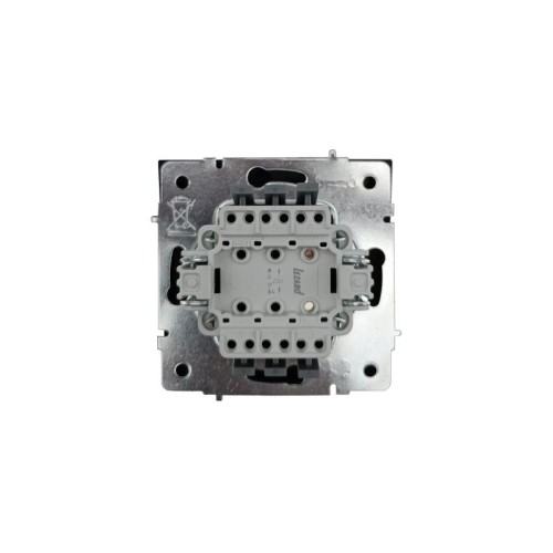 Кнопка звонка с индик. СП ZIMA IP20 безвинт. зажим черн. бархат LEZARD 704-4288-108QC