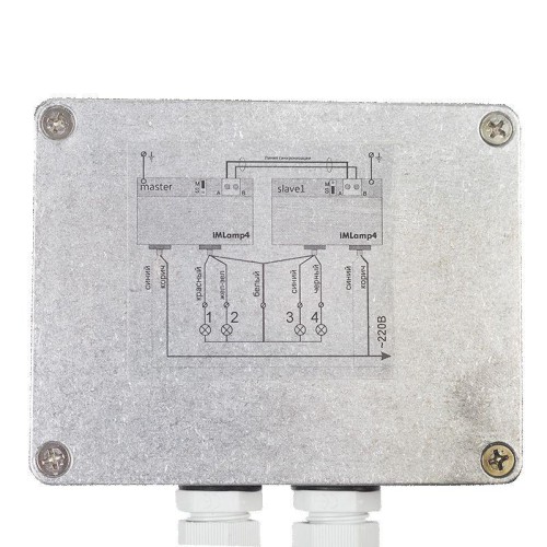 Контроллер iMLamp4_AC_7000 для Дюралайта; LED-неона; ламп накаливания 220В 7000Вт 4 кан.х8.0А 25 про