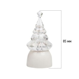 Фигура светодиодная "Елочка Кристалл" 1LED RGB 0.1Вт IP20 на подставке элементы питания 3хAG13(LR44)