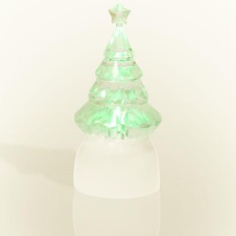 Фигура светодиодная "Елочка Кристалл" 1LED RGB 0.1Вт IP20 на подставке элементы питания 3хAG13(LR44)