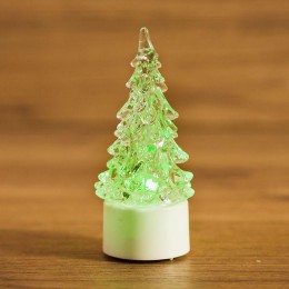 Фигура светодиодная "Елочка маленькая" 1LED RGB 0.1Вт IP20 на подставке элементы питания 3хAG13(LR44