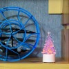 Фигура светодиодная "Елочка маленькая" 1LED RGB 0.1Вт IP20 на подставке элементы питания 3хAG13(LR44