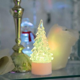 Фигура светодиодная "Елочка маленькая" 1LED RGB 0.1Вт IP20 на подставке элементы питания 3хAG13(LR44