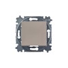 Выключатель 1-кл. СП Levit IP20 кофе макиато/бел. ABB 2CHH590145A6018