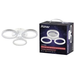 Люстра потолочная светодиодная диммируемая LUCIDO с ДУ 3 режима 480х95мм 48Вт 2700К/4200К/6400К 17кв