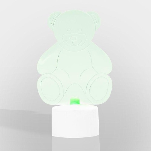 Фигура светодиодная "Мишка 2D" 1LED RGB 0.1Вт IP20 на подставке элементы питания 3хAG13(LR44) (в ком