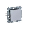 Выключатель 1-кл. СП Levit IP20 серебр./дым. черн. ABB 2CHH590145A6070