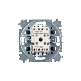 Выключатель 1-кл. СП Levit IP20 серебр./дым. черн. ABB 2CHH590145A6070