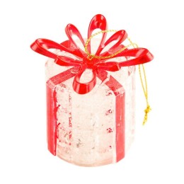 Фигура светодиодная "Новогодний подарок" 1LED RGB 0.1Вт IP20 на подставке элементы питания 3хAG13(LR