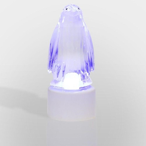 Фигура светодиодная "Пингвин Кристалл" 1LED RGB 0.1Вт IP20 на подставке элементы питания 3хAG13(LR44
