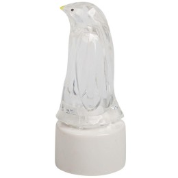 Фигура светодиодная "Пингвин Кристалл" 1LED RGB 0.1Вт IP20 на подставке элементы питания 3хAG13(LR44