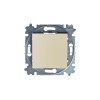 Выключатель 1-кл. СП Levit IP20 сл. кость/бел. ABB 2CHH590145A6017