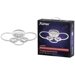 Люстра потолочная светодиодная диммируемая LUCIDO с ДУ 3 режима 735х575х170мм 126Вт 2700К/4200К/6400