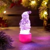 Фигура светодиодная "Санта Клаус" 1LED RGB 0.1Вт IP20 на подставке элементы питания 3хAG13(LR44) (в