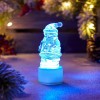 Фигура светодиодная "Санта Клаус" 1LED RGB 0.1Вт IP20 на подставке элементы питания 3хAG13(LR44) (в