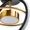 Люстра потолочная светодиодная FALENA шар 240х210х270 14Вт 2700К/4000К/6400К 6кв.м черн./зол. Ritter