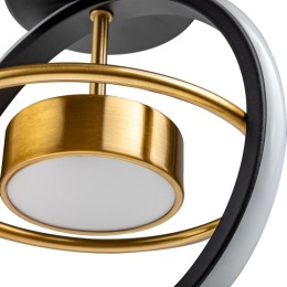 Люстра потолочная светодиодная FALENA шар 240х210х270 14Вт 2700К/4000К/6400К 6кв.м черн./зол. Ritter