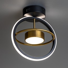 Люстра потолочная светодиодная FALENA шар 240х210х270 14Вт 2700К/4000К/6400К 6кв.м черн./зол. Ritter