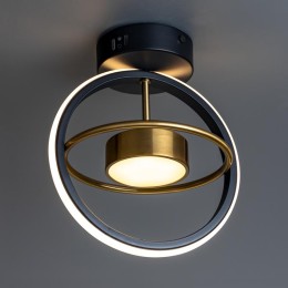 Люстра потолочная светодиодная FALENA шар 240х210х270 14Вт 2700К/4000К/6400К 6кв.м черн./зол. Ritter