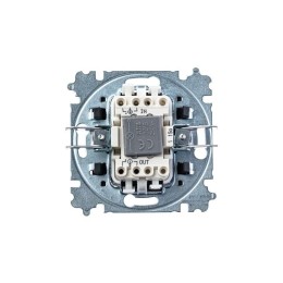 Выключатель 1-кл. СП Levit IP20 с подсветкой антрацит/дым. черн. ABB 2CHH590146A6063