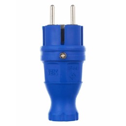 Вилка прямая ОМЕГА ВБп3-1-0м IP44 каучук син. IEK PKR01-016-2-K07